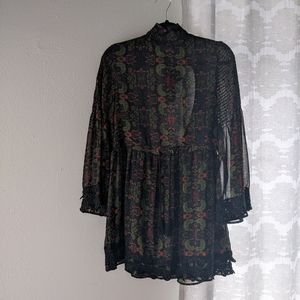 Witchy Chiffon Backless Minidress